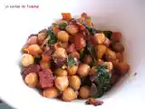 Recette Cocotte de pois chiches aux épinards et au chorizo