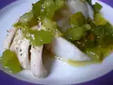 Recette Lieu jaune à la sauce vièrge verte