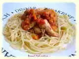 Recette Spaghettis au ragoût de lapin, pour fêter mon retour dans la blogosphère!