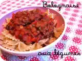 Recette Bolognaise aux légumes
