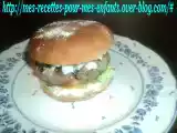 Recette Hamburger à la farine complète et au keftas orientale