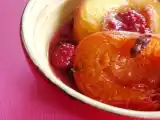 Recette Pêches rôties à la mélisse
