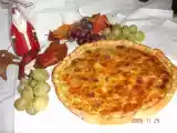 Recette Tarte aux raisins blancs et noirs et roquefort