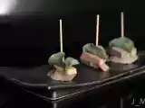 Recette Anguille fumée, foie gras et huître végétale