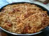 Recette Tortis gratinés à la sauce rouge.