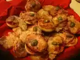 Recette Mini pizza : mozzarella olive verte