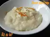 Recette Riz au lait chocolat blanc-orange