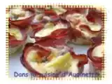 Recette Fleurs de bacon au bleu d'auvergne et coeur d'artichaut