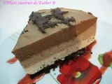 Recette Gâteau fromage aux 3 chocolats (cheesecake)