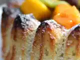Recette Couronne de noix de coco et fruits exotiques.