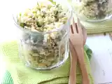 Recette Salade de céréales gourmandes au poulet et légumes croquants