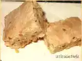 Recette Blondie aux chocolat blanc et nougatine
