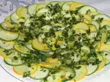 Recette Carpaccio de courgettes