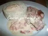 Recette Emincé de dinde aux lardons et à la crème