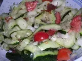 Recette Salade de courgettes crues
