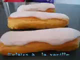Recette Eclairs à la vanille