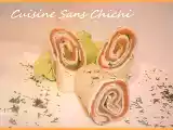 Recette Wraps de saumon, sauce moutarde et miel.