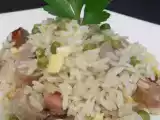 Recette Riz aux chipolatas & petits pois