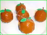 Recette Dessert d'automne aux pommes, glaçage miroir caramel.