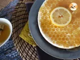 Cheesecake sans cuisson au citron et au miel (tuto déco gâteau)