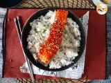 Recette Saumon à la coréenne à la sauce gochujang prêt en 8 minutes