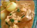 Recette Émincé de poulet a la moutarde.