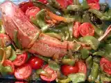 Recette Grondin aux poivrons verts