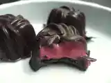 Recette Bouchées au chocolat, coeur fondant à la framboise
