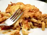 Recette Macaroni à la viande crémeux gratiné