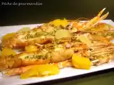 Recette Langoustines grillées au beurre d'agrumes et prix thinking blogger award