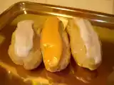 Recette Choux à la crème au grand-marnier, vanille et chocolat.