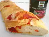 Recette Baguette fourree au delice de poivrons