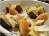 Recette Figues rôties au chèvre, miel, amandes et thym