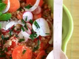 Recette Salade de quinoa aux carottes, radis et oignons nouveaux
