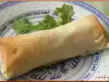 Recette Rouleaux de sardines aux haricots verts.