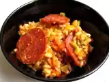 Recette Blé aux petits légumes et chorizo