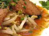 Recette Foies de lapin au caramel de soja et citron vert de robuchon et jacques cagna