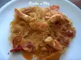 Recette Vermicelles de soja sautes aux crevettes