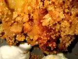 Recette Douceur d'automne au mois de mai..crumble à la poudre d'amandes et aux pommes !