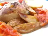 Recette Poulet rôti à l'orange & pommes de terre chemise