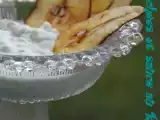 Recette Crème de roquefort et chips de poire