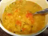Recette Soupe aux lentilles corail, à la grecque