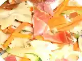 Recette Pâtes aux légumes et jambon cru