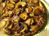 Recette Tarte tatin saumonée aux aubergines et courgettes