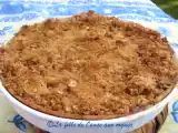 Recette Tarte aux pommes, garniture streusel aux amandes