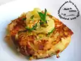Recette Galettes de courge spaghetti aux oignons et fromage