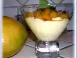 Recette Mousse de de brocciu aux mangues caramelisees