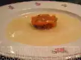 Recette Tartare de saumon et velouté de céleri au processo