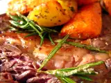 Recette L'idée du week-end : entrecôte aux légumes rôtis