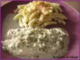 Recette Poisson au vin blanc et gratin de pâte de mon enfance